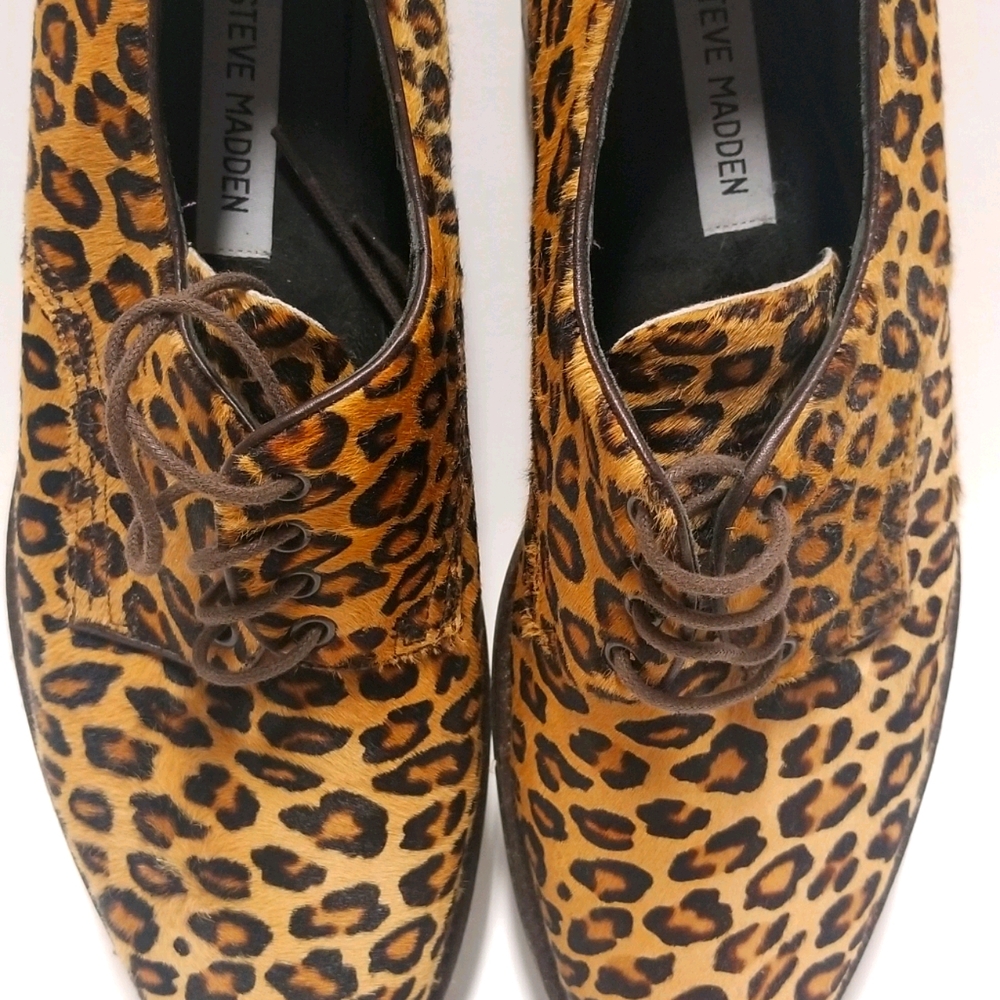 Steve Madden Leopard Print Men's Oxford Shoes